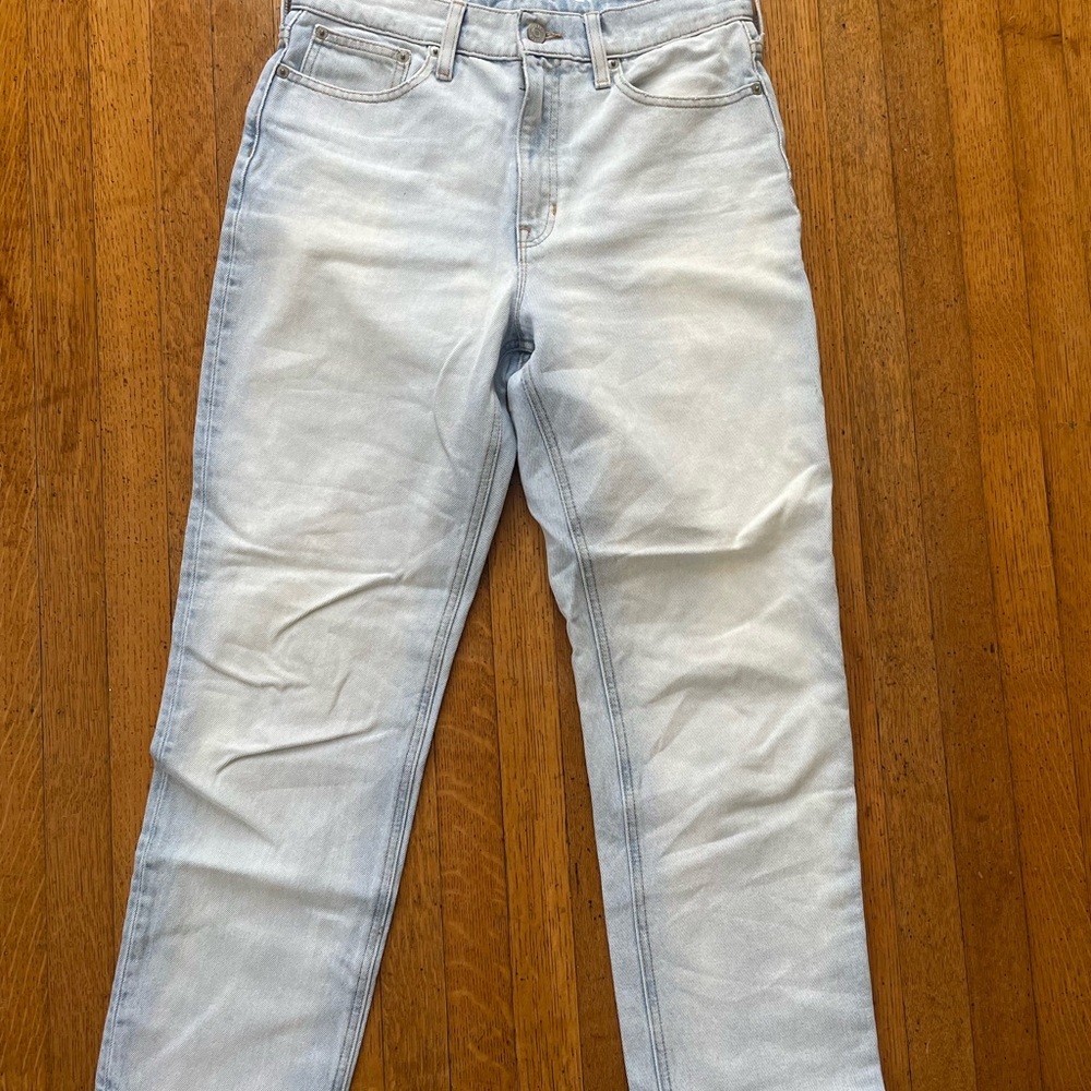 J. Crew Gray Straight Jeans Full-Length Denim